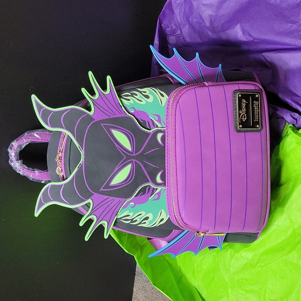 Maleficent Dragon Loungefly - Glow in the Dark